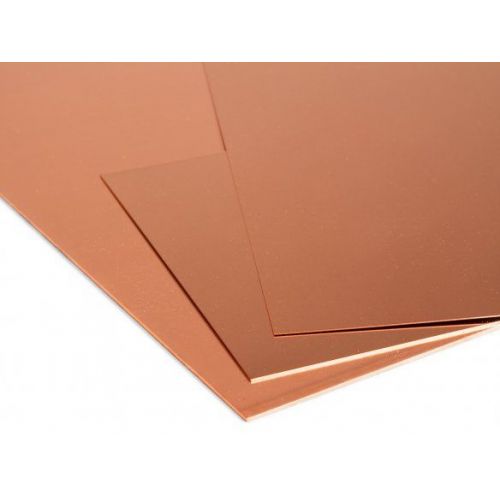 Hoja de cobre Placas de 1 mm Hoja de Cu Hoja fina seleccionable de 100 mm a 2000 mm, cobre