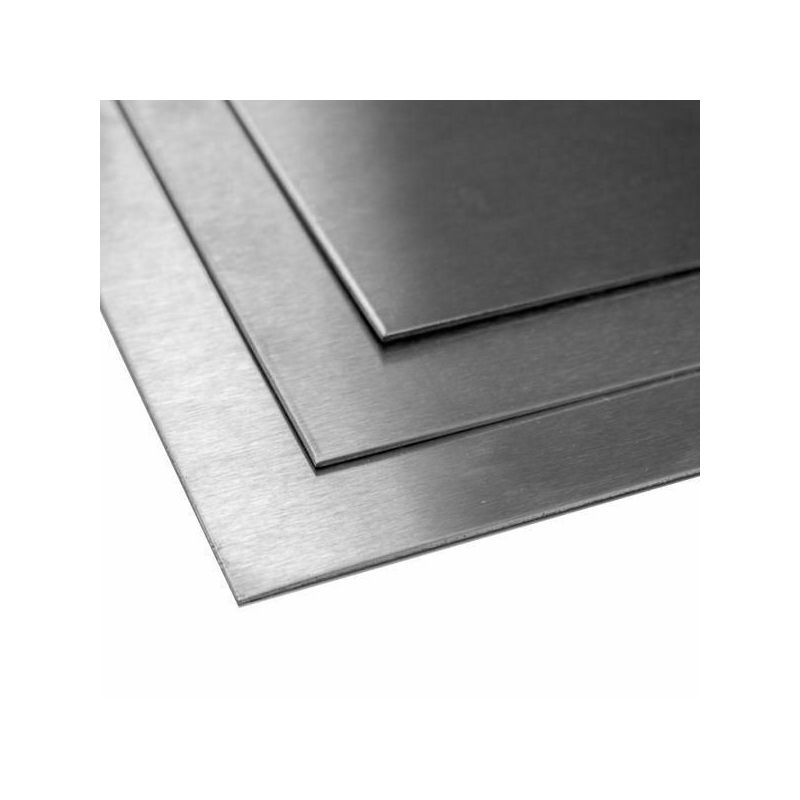 Chapa de acero inoxidable de 0,5 mm corte de 100 mm hasta 1000 mm V2A 1.4301 Blech 1 mm 