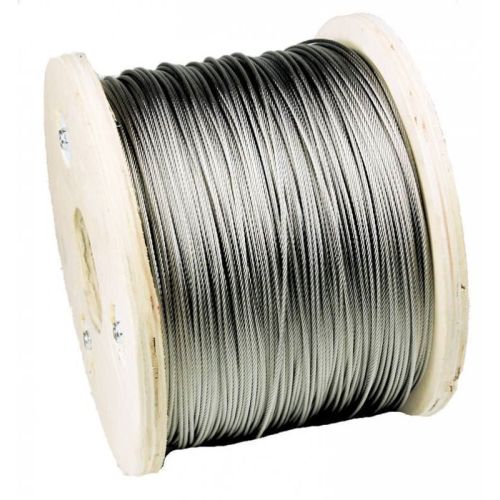 Cable de acero inoxidable diámetro 1-8 mm 1.4406 V4A 5-250 metros 7x7 y 7x19 cuerda de acero