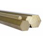 Latón hexagonal Ø5mm-40mm 6 lados 2.0401 CuZn33Pb3 Ms58 material macizo Evek GmbH - 2