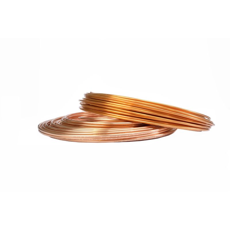 Tubo de cobre 3x0.5mm-5x1mm recocido suave en el anillo de agua GAS DE ACEITE calentamiento 1-50 metros