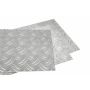Chapa de aluminio estriada 1.5/2mm - 5/6.5mm seleccionable chapa de aluminio estriada doble chapa de aluminio chapa fina