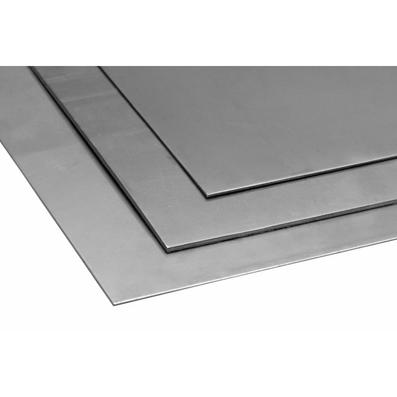 Chapa de acero inoxidable 0,4-2,5 mm V2A 1.4301 placas corte 100 mm a 1000 mm