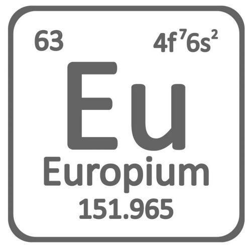 Europium Metal 99,99% metal puro Eu 63 Elemento Metales raros