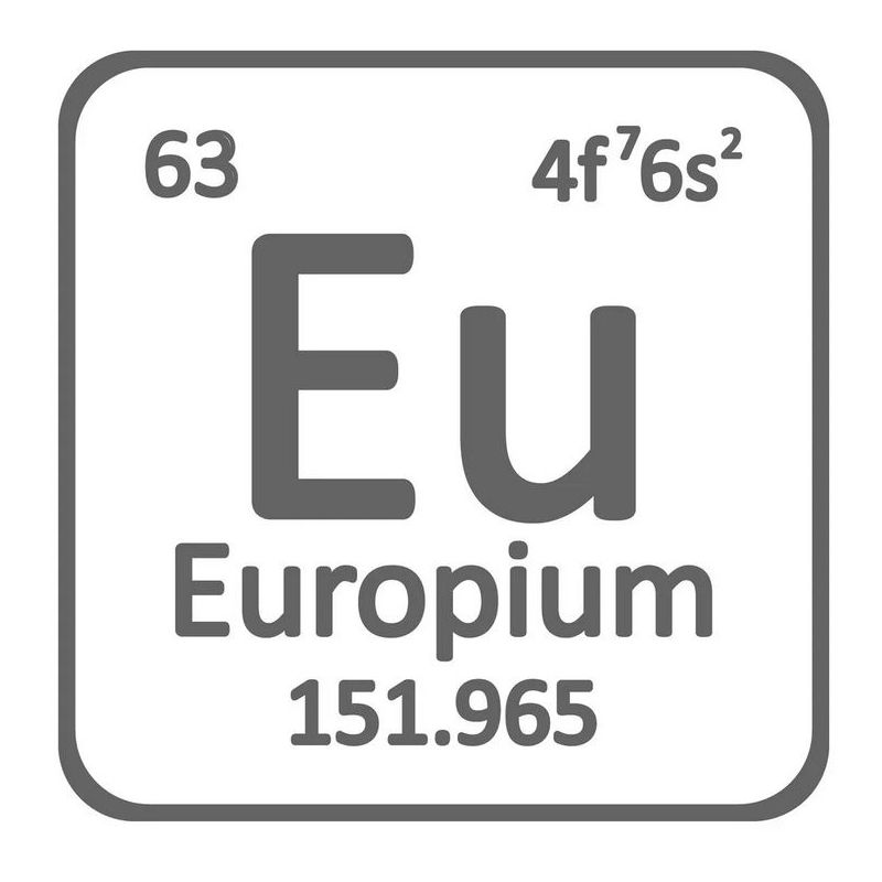 Europium Metal 99,99% metal puro Eu 63 Elemento Metales raros