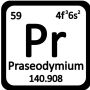 Metal de praseodimio 99,9% de metal puro elemento metal Praseodimio elemento 59 Praseodimio