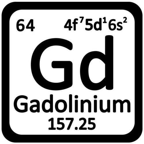 Elemento de metal gadolinio 64 piezas Gd 99,95% Campana de metales raros