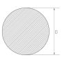 Varilla de acero inoxidable 3mm-625mm 1.4404 AISI 316L