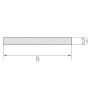 Tira de chapa de acero inoxidable 1.4301 barra plana 20x0.5mm-90x1mm corte a medida