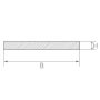 Tiras de latón en lámina Barra plana 30x2mm-90x6mm Corte de tiras