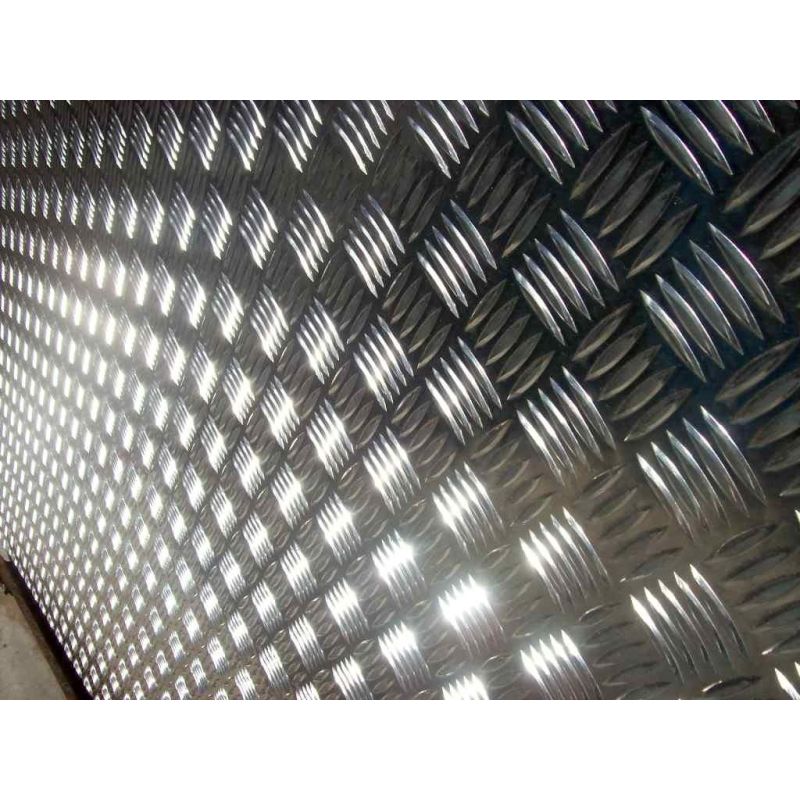Placa de aluminio estriada 1,5/2 mm - 5/6,5 mm Alu seleccionable Placa de aluminio estriada Quintett Placa de corte Chapa fina