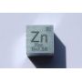 Cubo de metal de zinc Zn 10x10mm pulido 99,99% de pureza