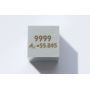 Cubo de metal de hierro Fe 10x10mm pulido pureza del 99,99%