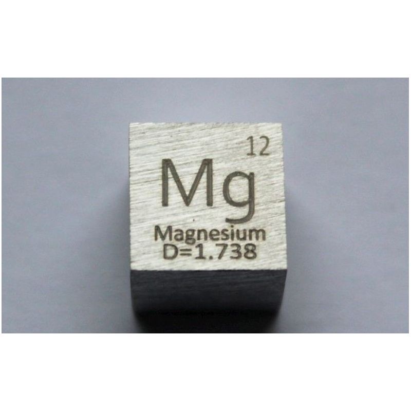 Cubo de metal de magnesio Mg 10x10mm pulido 99,95% de pureza