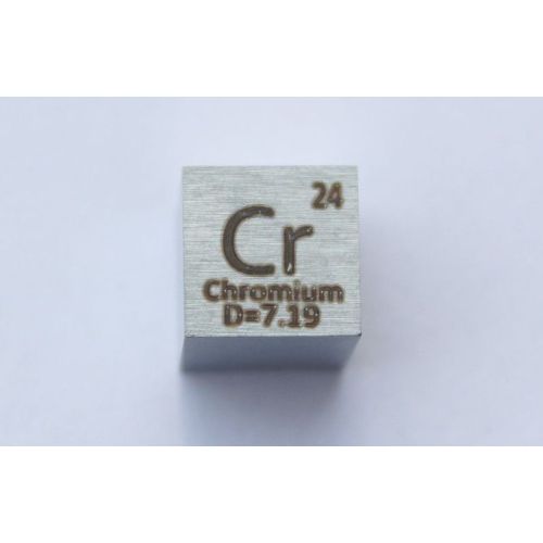Cromo Cr cubo de metal 10x10mm pulido 99,7% pureza cubo