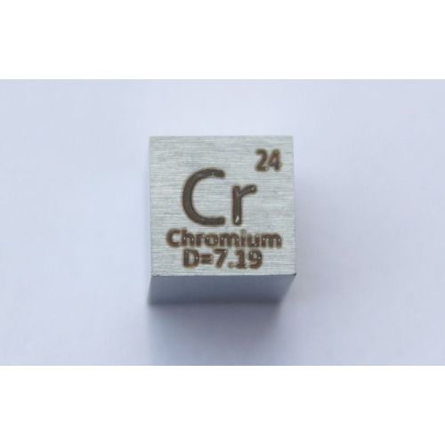 Cubo de Cromo Cr Metal 10x10mm pulido 99,7% pureza