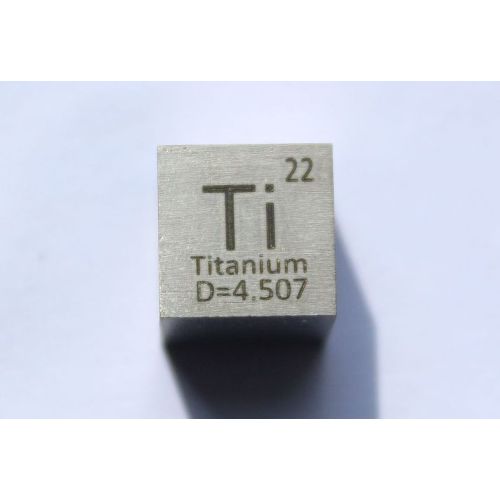 Cubo de metal de titanio Ti 10x10mm pulido 99,5% pureza