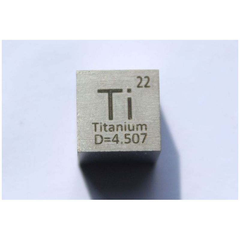 Cubo de metal de titanio Ti 10x10mm pulido 99,5% pureza