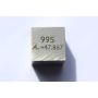 Cubo de metal de titanio Ti 10x10mm pulido 99,5% pureza