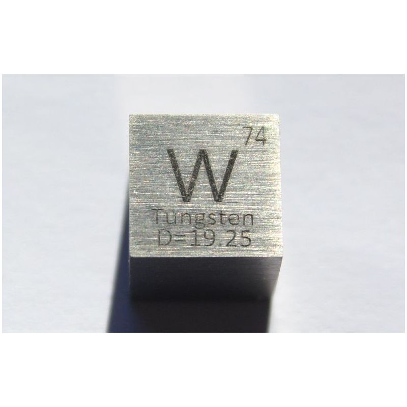 Tungsteno W cubo de metal 10x10mm pulido 99,95% pureza cubo