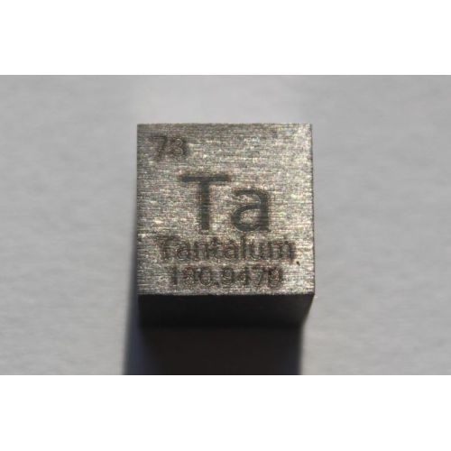 Tantalio Ta cubo de metal 10x10mm pulido 99,9% pureza cubo