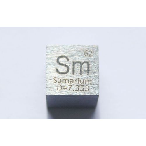Samario Sm cubo de metal 10x10mm pulido 99,95% pureza cubo
