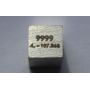 Cubo de metal de plata Ag 10x10mm pulido 99,99% de pureza