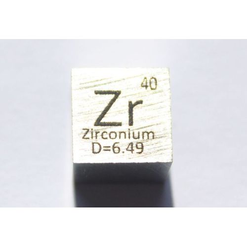 Circonio Zr cubo de metal 10x10mm pulido 99,2% pureza cubo