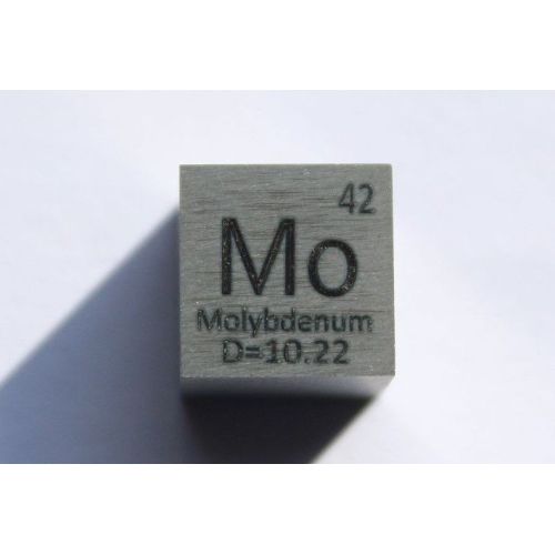 Molibdeno Mo metal cubo 10x10mm pulido pureza 99,95% cubo