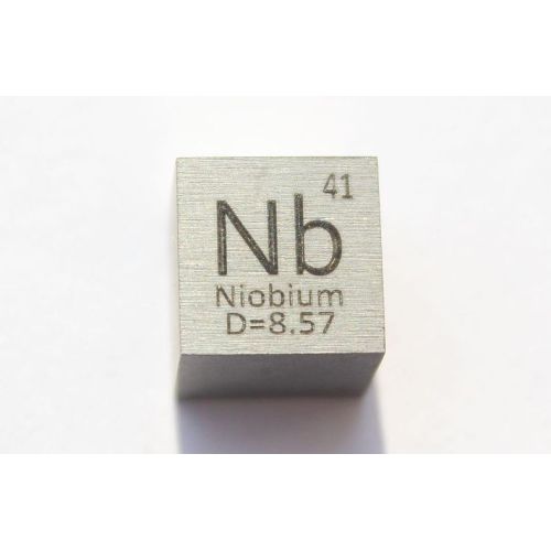 Cubo de niobio Nb metal 10x10mm pulido 99,95% pureza