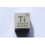 Cubo de metal pulido 10x10mm pureza