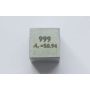 Cubo de metal pulido 10x10mm pureza