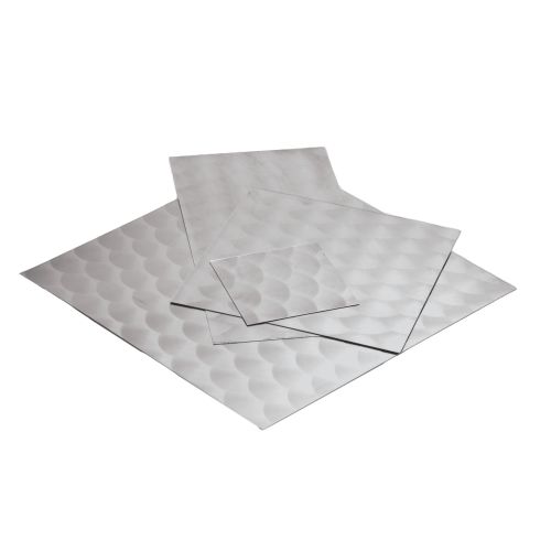 Chapa de acero inoxidable 0.5-1.5mm V2A corte a medida placas 1.4301 en relieve circular
