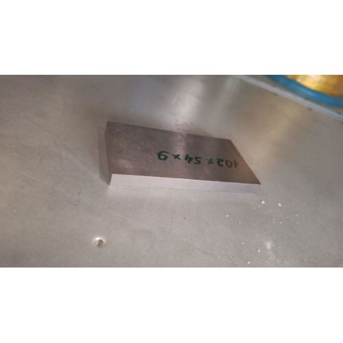 Placa de tungsteno 99,99% 102х52х5-120х50х6mm Elemento 74 placas