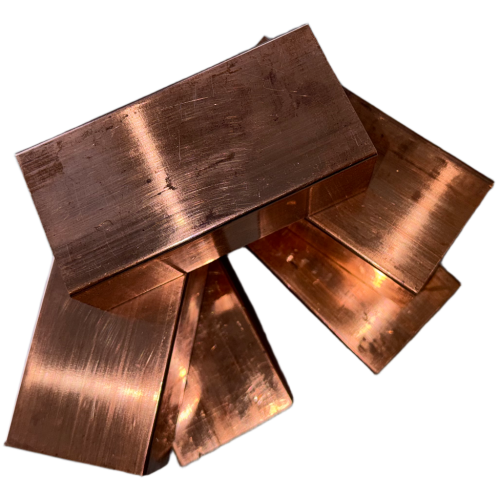 Lingotes de cobre Cu-ETP 99,9% Cu | Cobre puro 5 g–5 kg | Evek GmbH